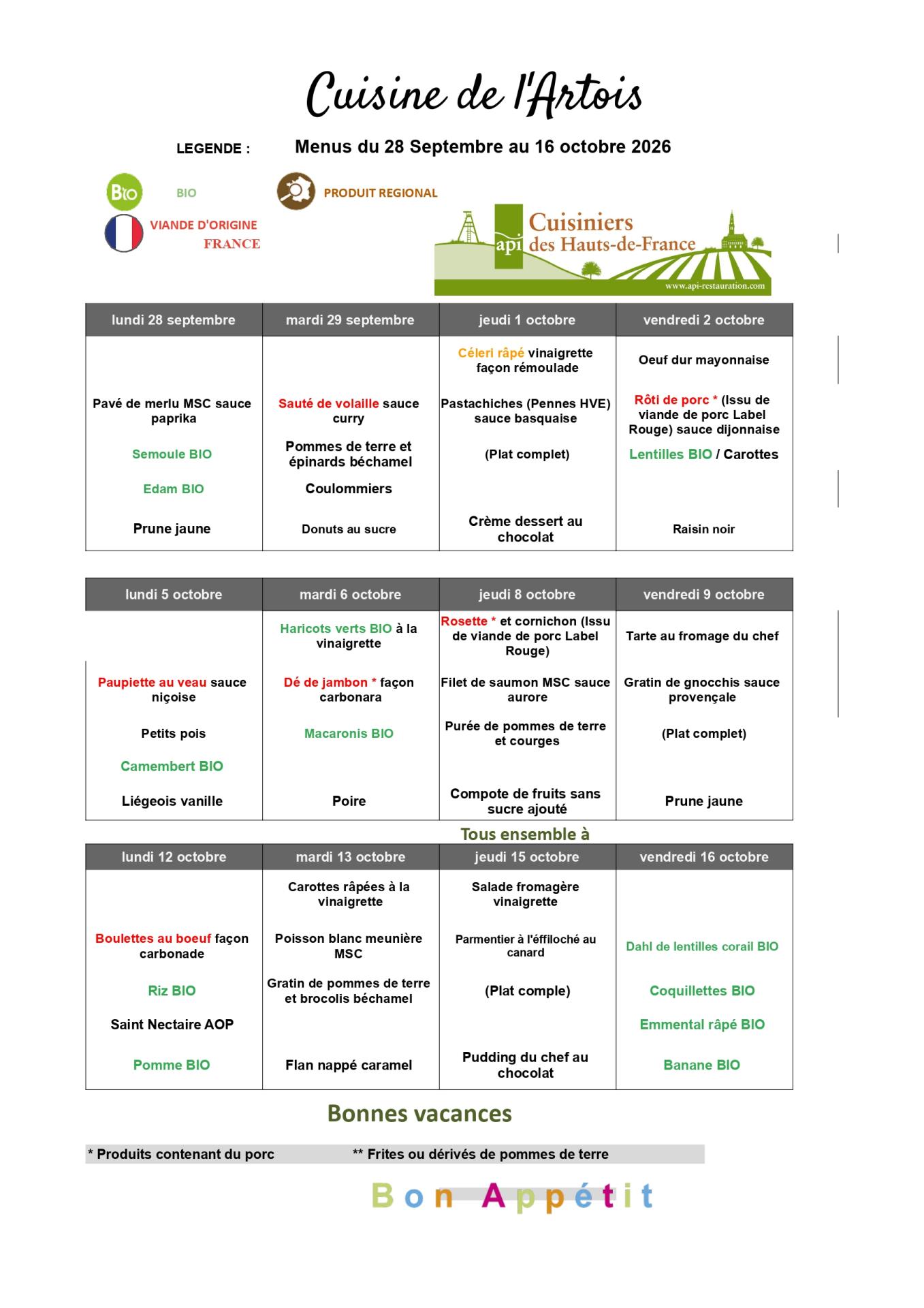 Menus du 28 septembre au 16 octobre 2026 page 0001